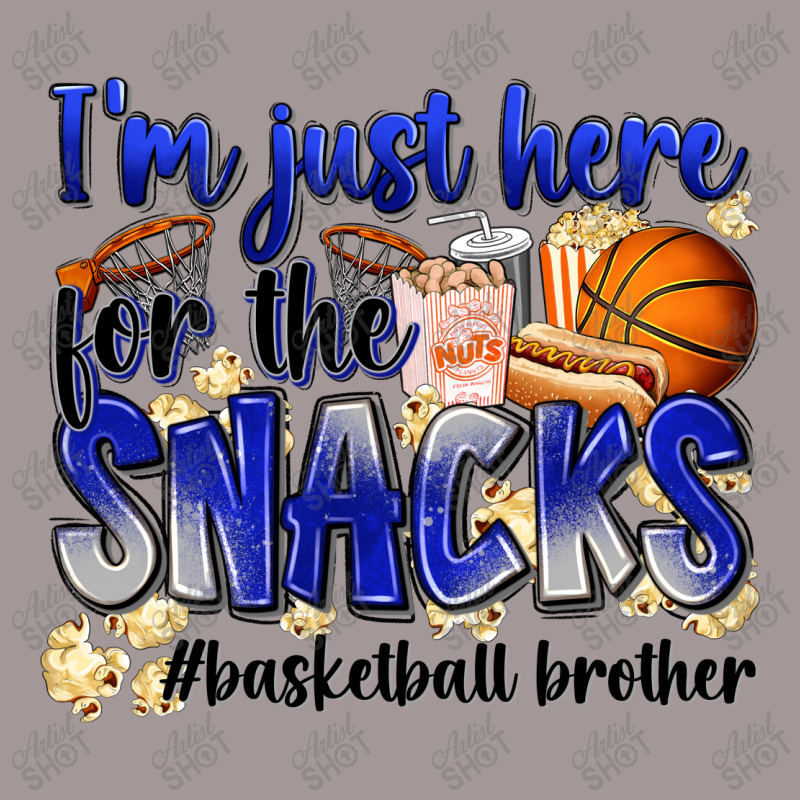 I'm Just Here For The Snacks #basketball Brother Vintage Short | Artistshot