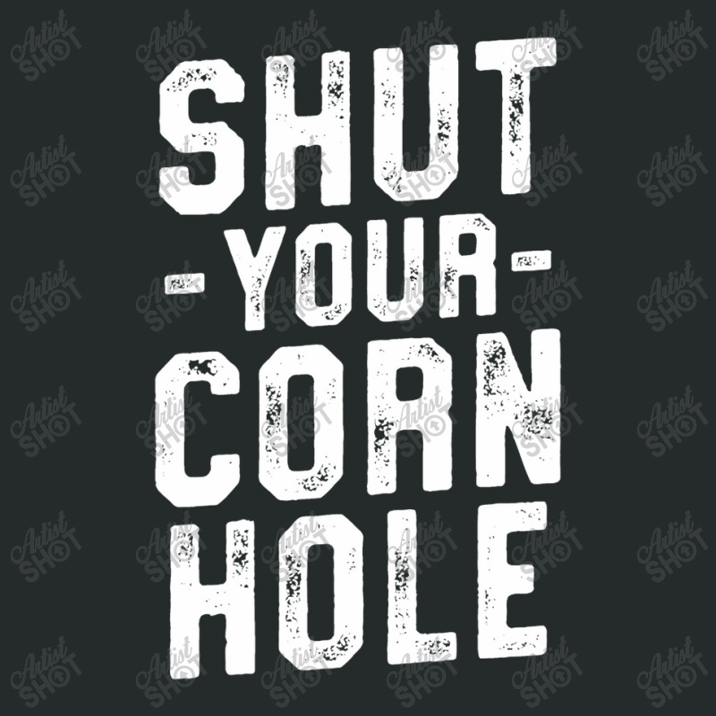 Shut Your Cornhole Funny Bean Bag Toss Cookout Winner Women's Triblend Scoop T-shirt by diegomicel | Artistshot