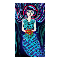 Mermaid Eyes Debie Paper Bag - 10 X 5 X 13 | Artistshot