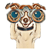 Dog Funny Binocular Animal Debie Paper Bag - 10 X 5 X 13 | Artistshot