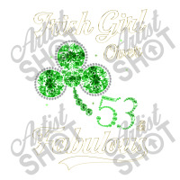 Irish Girl Over 53 And Fabulous With Shamrock Double Wine Paper Bag - 6 1/2 X 3 1/2 X 12 3/8 | Artistshot