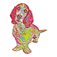 A Purebred Basset Hound Dog S Double Wine Paper Bag - 6 1/2 X 3 1/2 X 12 3/8 | Artistshot