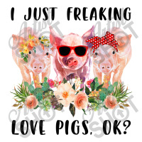 I Just Freaking Love Pigs Ok Wine Paper Bag - 5 1/2 X 3 1/4 X 13 | Artistshot