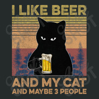 I Like Beer My Cat And Maybe 3 People Women's Triblend Scoop T-shirt | Artistshot