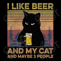 I Like Beer My Cat And Maybe 3 People Men's Long Sleeve Pajama Set | Artistshot