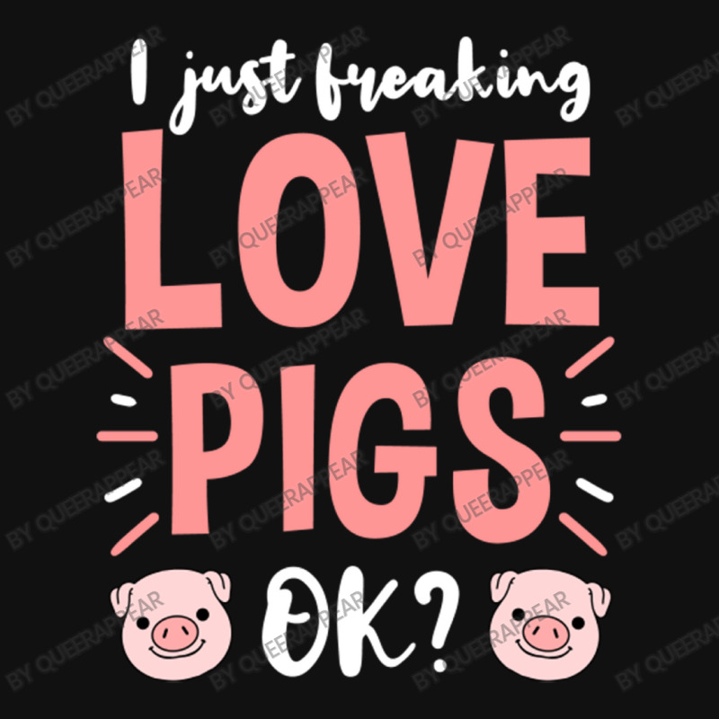 I Just Freaking Love Pigs Ok, For Pig Lover Crew Socks | Artistshot