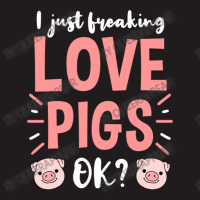 I Just Freaking Love Pigs Ok, For Pig Lover Waist Apron | Artistshot