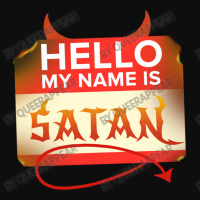 Hello My Name Is Satan For Halloween Crop Top | Artistshot