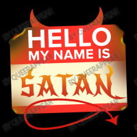 Hello My Name Is Satan For Halloween Cropped Sweater | Artistshot