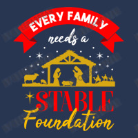 Every Family Needs A Stable Foundation For Christm Ladies Denim Jacket | Artistshot