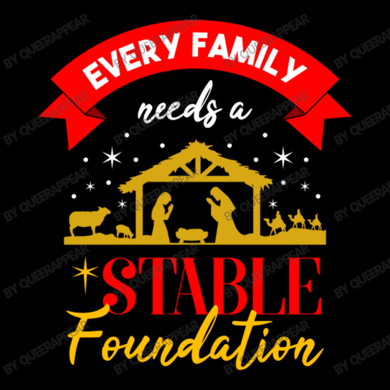 Every Family Needs A Stable Foundation For Christm Women's V-Neck T-Shirt by queerappear | Artistshot