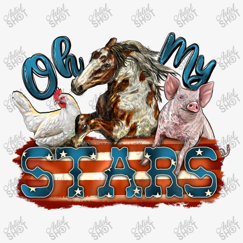 Oh My Stars Farm Animals Ladies Fitted T-Shirt by FaDigitalArtStudio | Artistshot