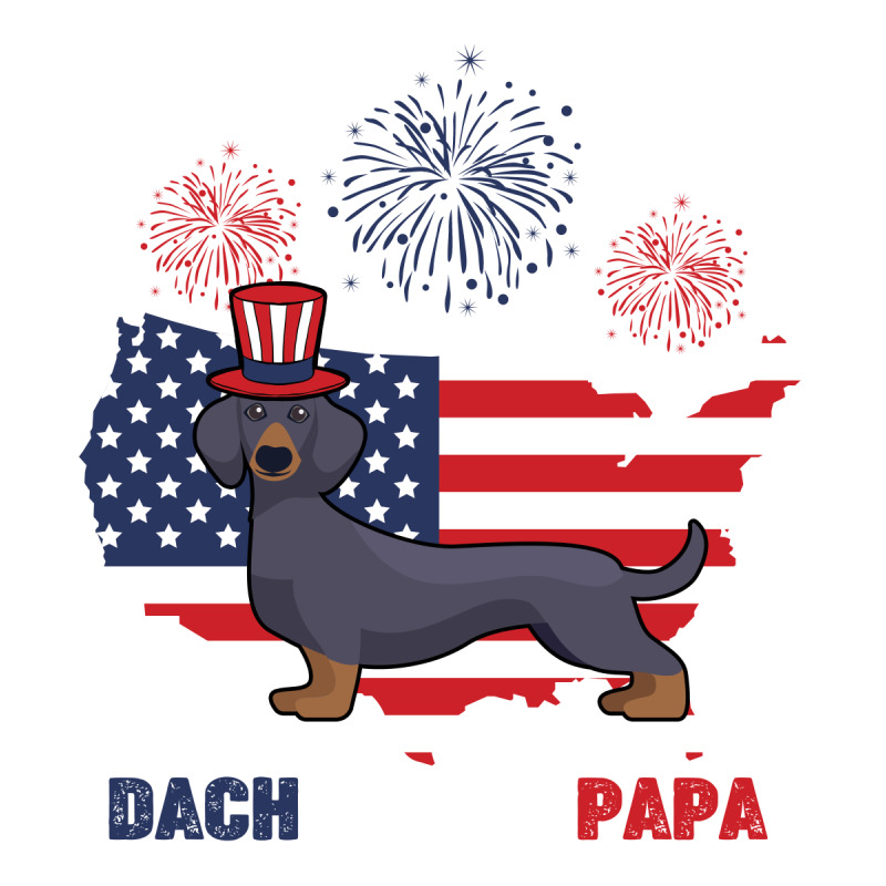 Dachshund Papa American Flag 4th Ofjuly Cub Paper Bag - 8 X 4 1/2 X 10 1/4 | Artistshot