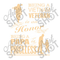 Being A Viet Nam Veteran Is An Honor   Being A Papa Is Priceless Cub Paper Bag - 8 X 4 1/2 X 10 1/4 | Artistshot