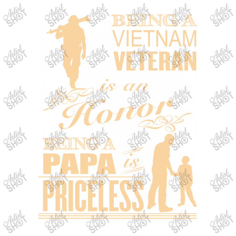 Being A Viet Nam Veteran Is An Honor   Being A Papa Is Priceless Cub Paper Bag - 8 X 4 1/2 X 10 1/4 | Artistshot