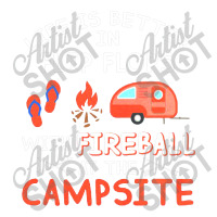 Life Is Better In Flip Flops With Fireball At The Campsite Debie Paper Bag - 10 X 5 X 13 | Artistshot