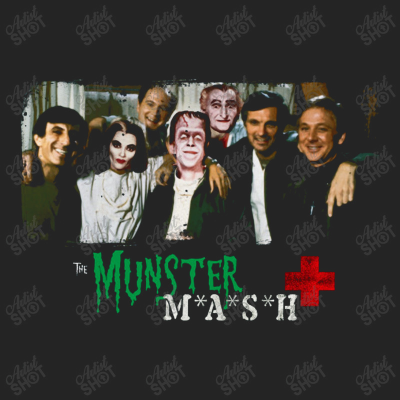 The Munster Mash   Mashup Of The Munsters And Mash 3/4 Sleeve Shirt | Artistshot