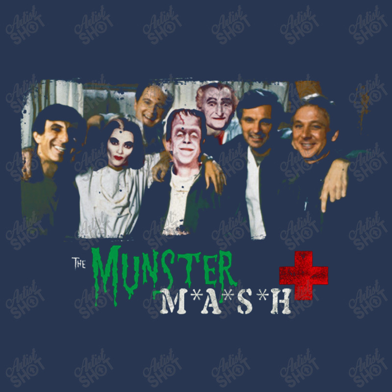 The Munster Mash   Mashup Of The Munsters And Mash Men Denim Jacket | Artistshot