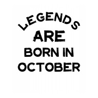 Legends Are Born In October Debie Paper Bag - 10 X 5 X 13 | Artistshot