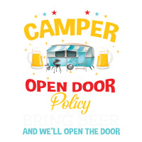 Our Camper Has An Opem Door Policy Bring Beer And Well Open The Door Double Wine Paper Bag - 6 1/2 X 3 1/2 X 12 3/8 | Artistshot