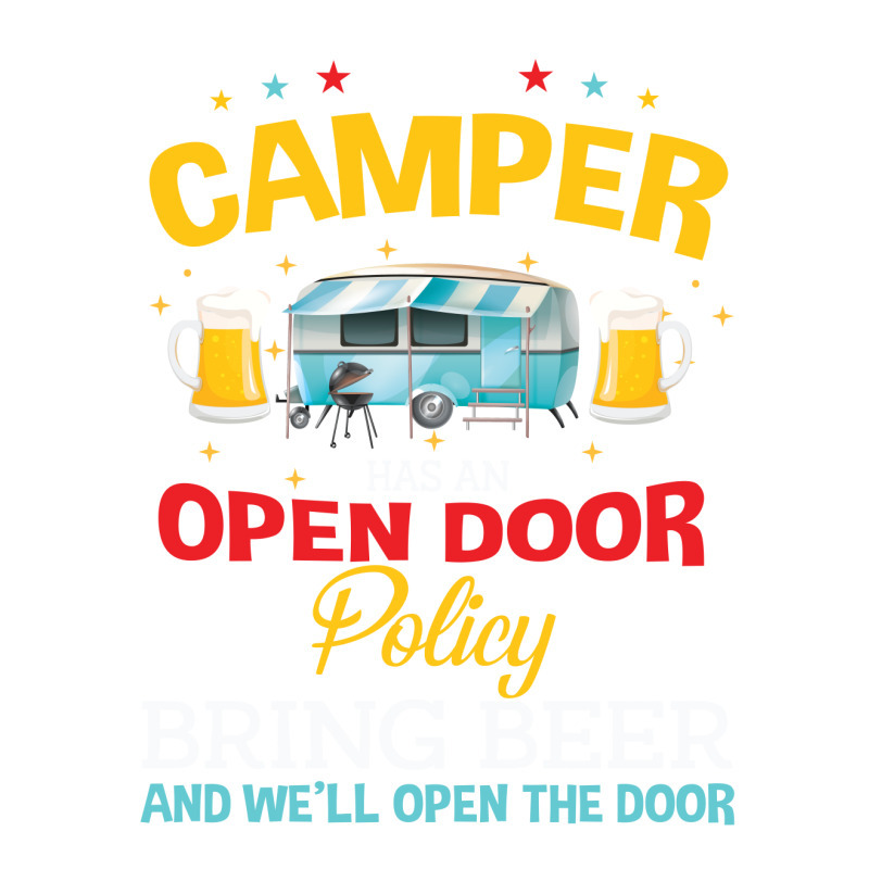 Our Camper Has An Opem Door Policy Bring Beer And Well Open The Door Double Wine Paper Bag - 6 1/2 X 3 1/2 X 12 3/8 | Artistshot