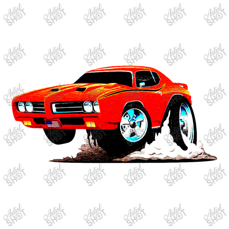 Classic American Muscle Car Cartoon Vector Illustration Double Wine Paper Bag - 6 1/2 X 3 1/2 X 12 3/8 | Artistshot