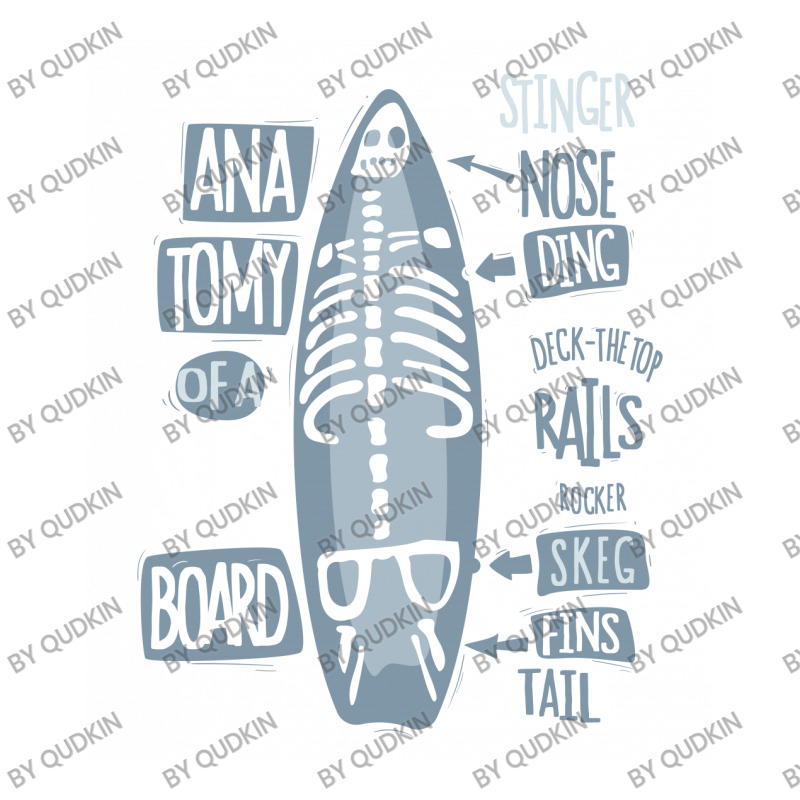 Funny Anatomy Of A Surfboard Double Wine Paper Bag - 6 1/2 X 3 1/2 X 12 3/8 | Artistshot