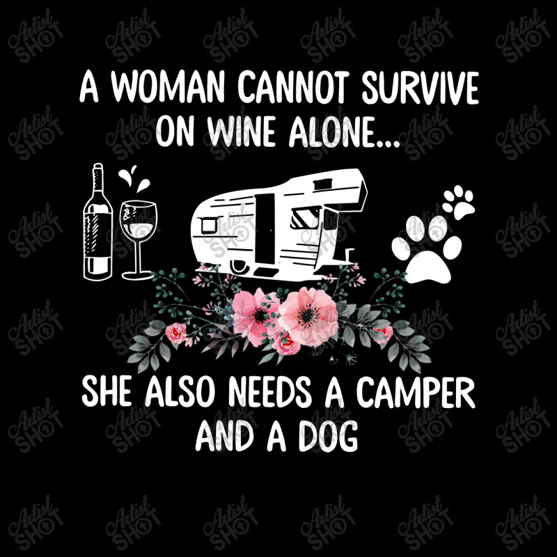 Camper A Woman Cannot Survive On Wine Alone She Also Needs A Camper An Legging by hoainv | Artistshot