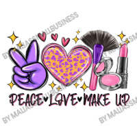 Peace Love Make Up Crop Top | Artistshot