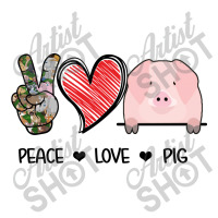 Peace Love Pig Star Paper Bag - 13 X 7 X 13 | Artistshot