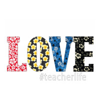 Love Teacher Vogue Paper Bag - 16 X 6 X 12 | Artistshot