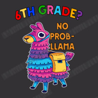 6th Grade No Prob Llama Teacher Student First Day Vintage Hoodie And Short Set | Artistshot