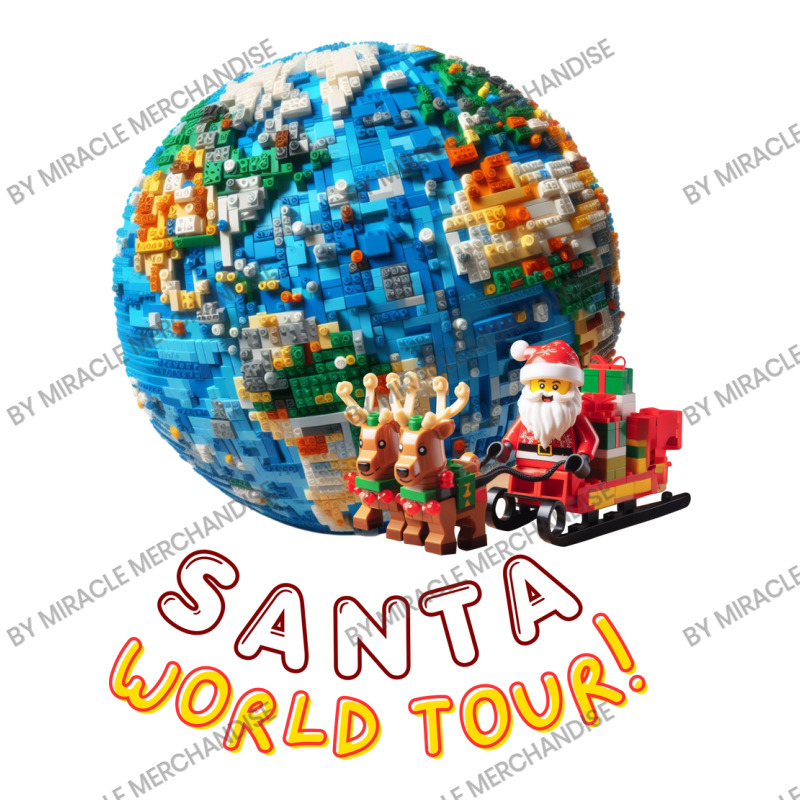 Santa World Tour Men's T-shirt Pajama Set | Artistshot