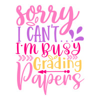 Sorry I Can T I M Busy Grading Papers Cub Paper Bag - 8 X 4 1/2 X 10 1/4 | Artistshot