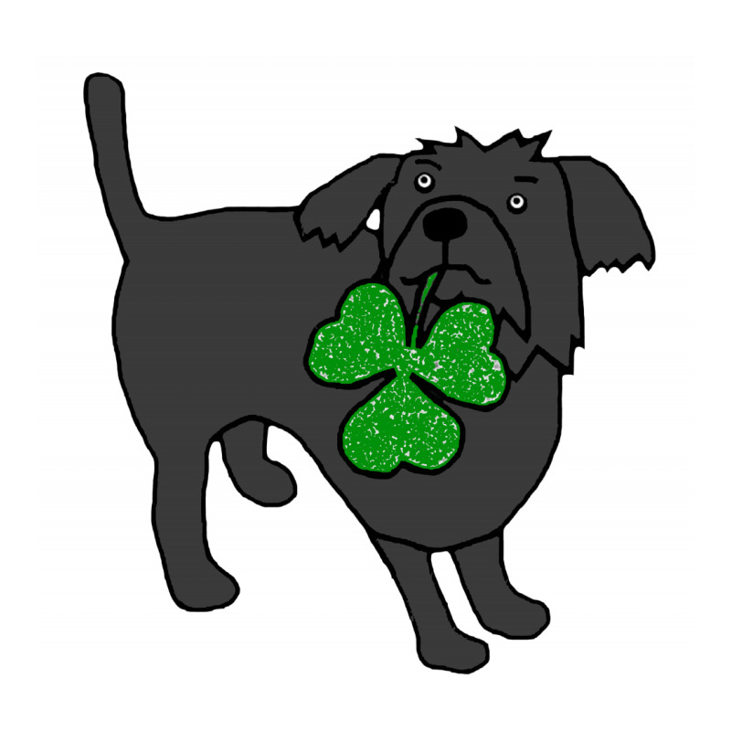 Funny Dog Holding Shamrock Cub Paper Bag - 8 X 4 1/2 X 10 1/4 | Artistshot