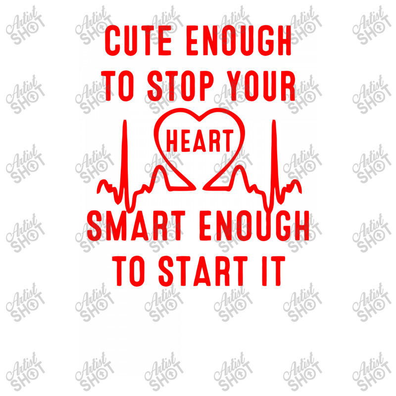 Cute Enough To Stop Your Heart Smart Enough To Start It Debie Paper Bag - 10 X 5 X 13 | Artistshot