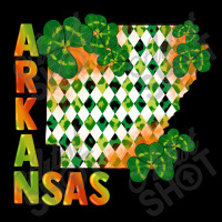 Arkansas Map St Patricks Day Men's 3/4 Sleeve Pajama Set | Artistshot