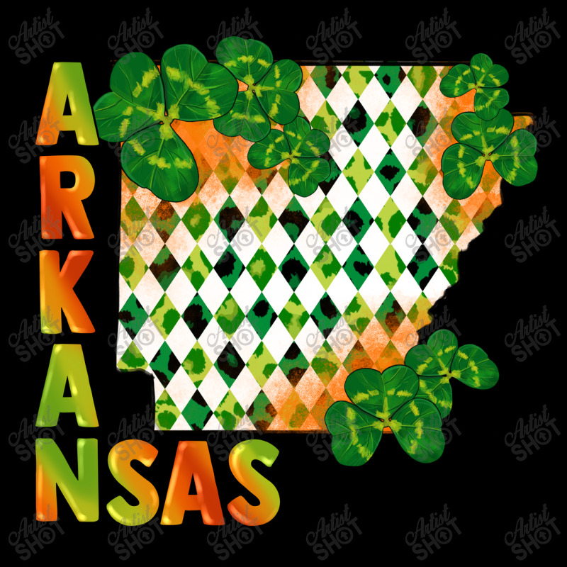 Arkansas Map St Patricks Day Men's 3/4 Sleeve Pajama Set by FaDigitalArtStudio | Artistshot