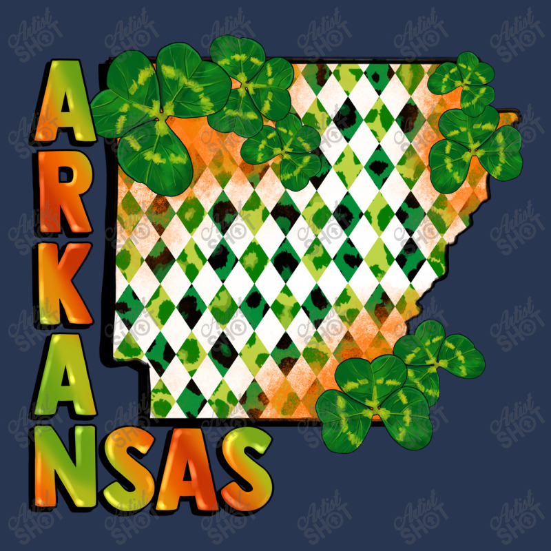 Arkansas Map St Patricks Day Ladies Denim Jacket by FaDigitalArtStudio | Artistshot