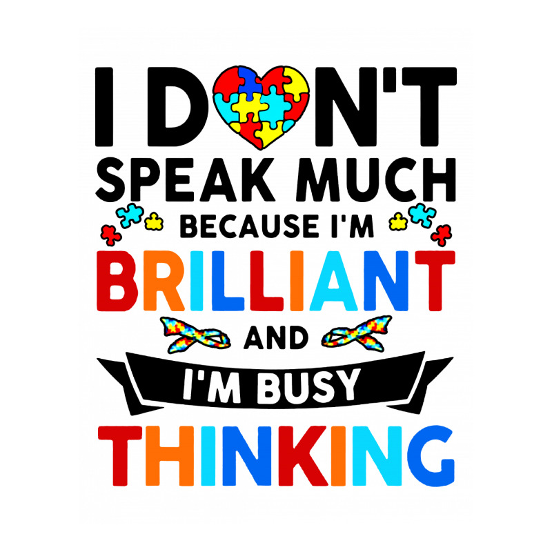 I Dont Speak Much Because I'm Brilliant Busy Thinking Mart Paper Bag -13 X 7 X 17 | Artistshot