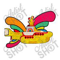 Hand Drawn Yellow Submarine Take Out Paper Bag - 14 X 10 X 15 1/2 | Artistshot