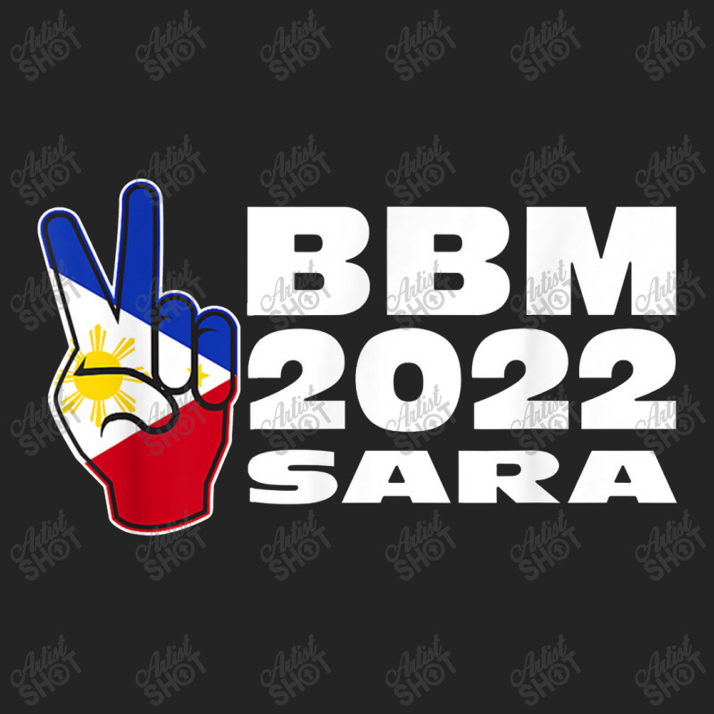 Bbm 2022 Bongbong Marcos Sara Philippines Flag Red 3/4 Sleeve Shirt by artevrie | Artistshot