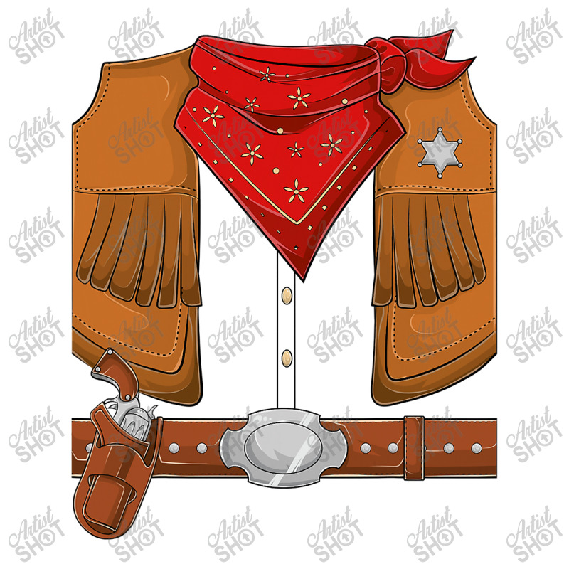 Cowboy Halloween Costume Men Women Kids Cowboy Sherif T Shirt Cub Paper Bag - 8 X 4 1/2 X 10 1/4 | Artistshot