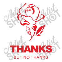 Thanks But No Thanks Rose Flower Double Wine Paper Bag - 6 1/2 X 3 1/2 X 12 3/8 | Artistshot