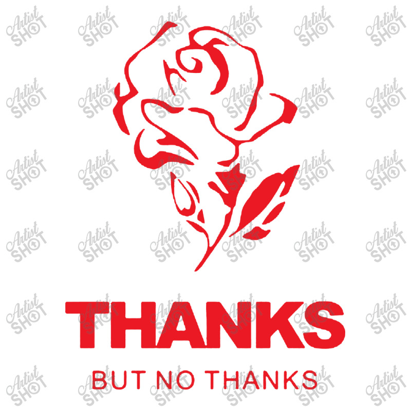 Thanks But No Thanks Rose Flower Double Wine Paper Bag - 6 1/2 X 3 1/2 X 12 3/8 | Artistshot