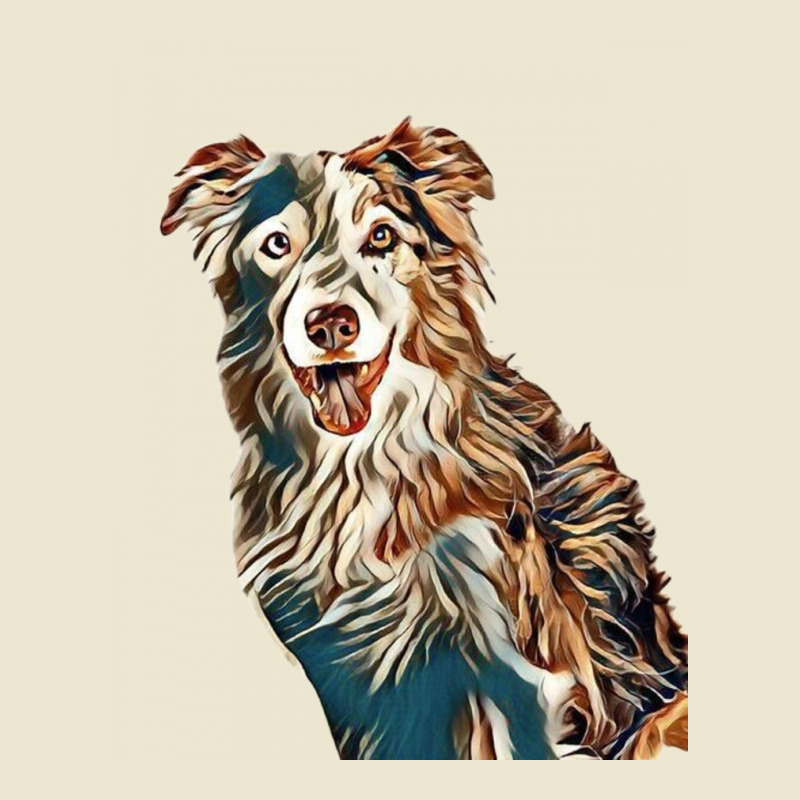 Head Shot Of Border Collie Do Cropped Hoodie by Kemnabi | Artistshot