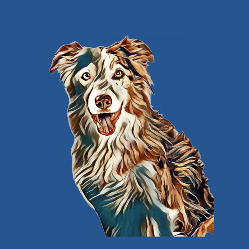 Head Shot Of Border Collie Do Ladies Fitted T-Shirt by Kemnabi | Artistshot