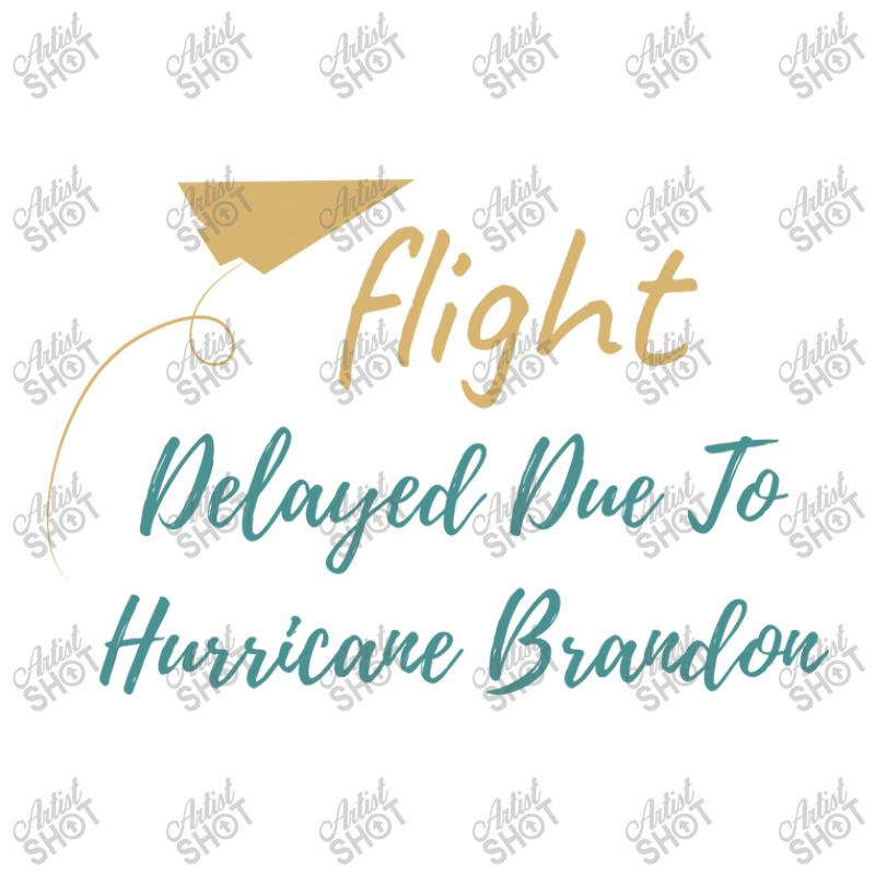 Flight Delayed Due To Hurricane Brandon Typography Traveler Paper Bag -13 X 6 X 15 3/4 | Artistshot