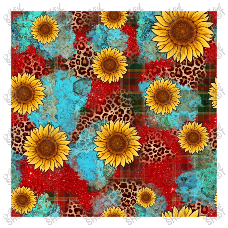 Christmas Sunflower Leopard Buffalo Plaid Seamless Pattern Debie Paper Bag - 10 X 5 X 13 | Artistshot