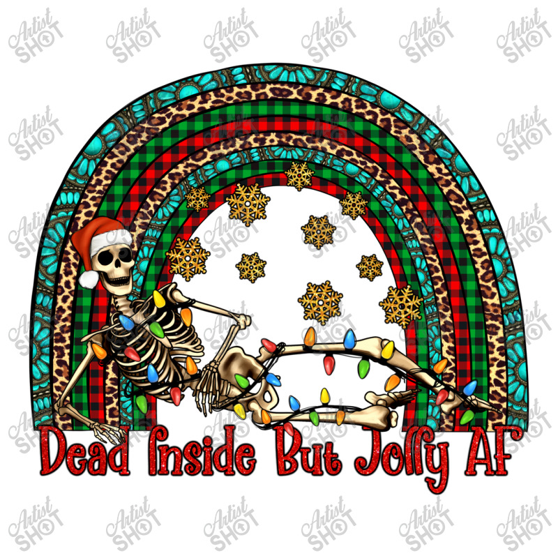 Dead Inside But Jolly Af Rainbow Debie Paper Bag - 10 X 5 X 13 | Artistshot